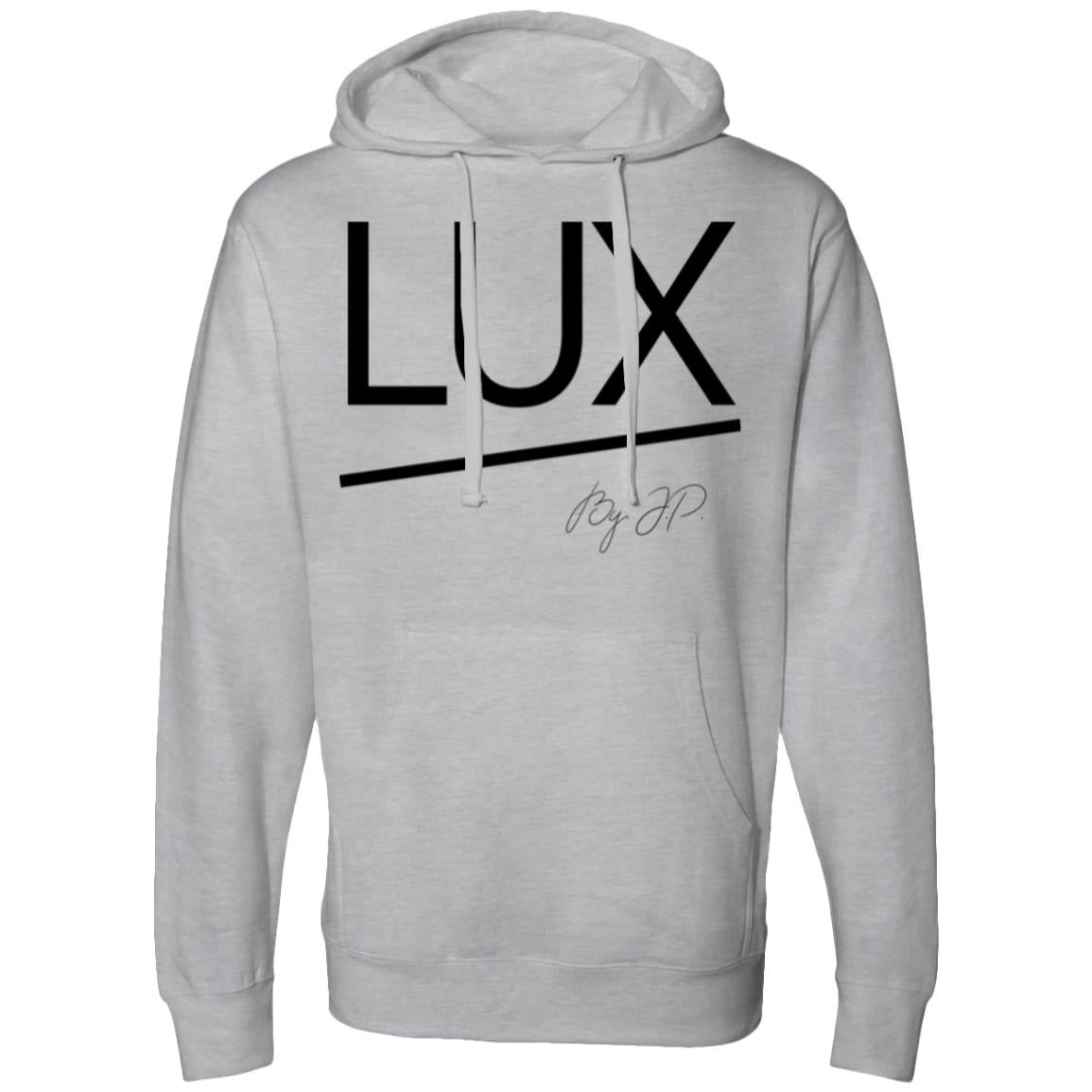 Lux.  Midweight Hoodie - Grey Heather Edition