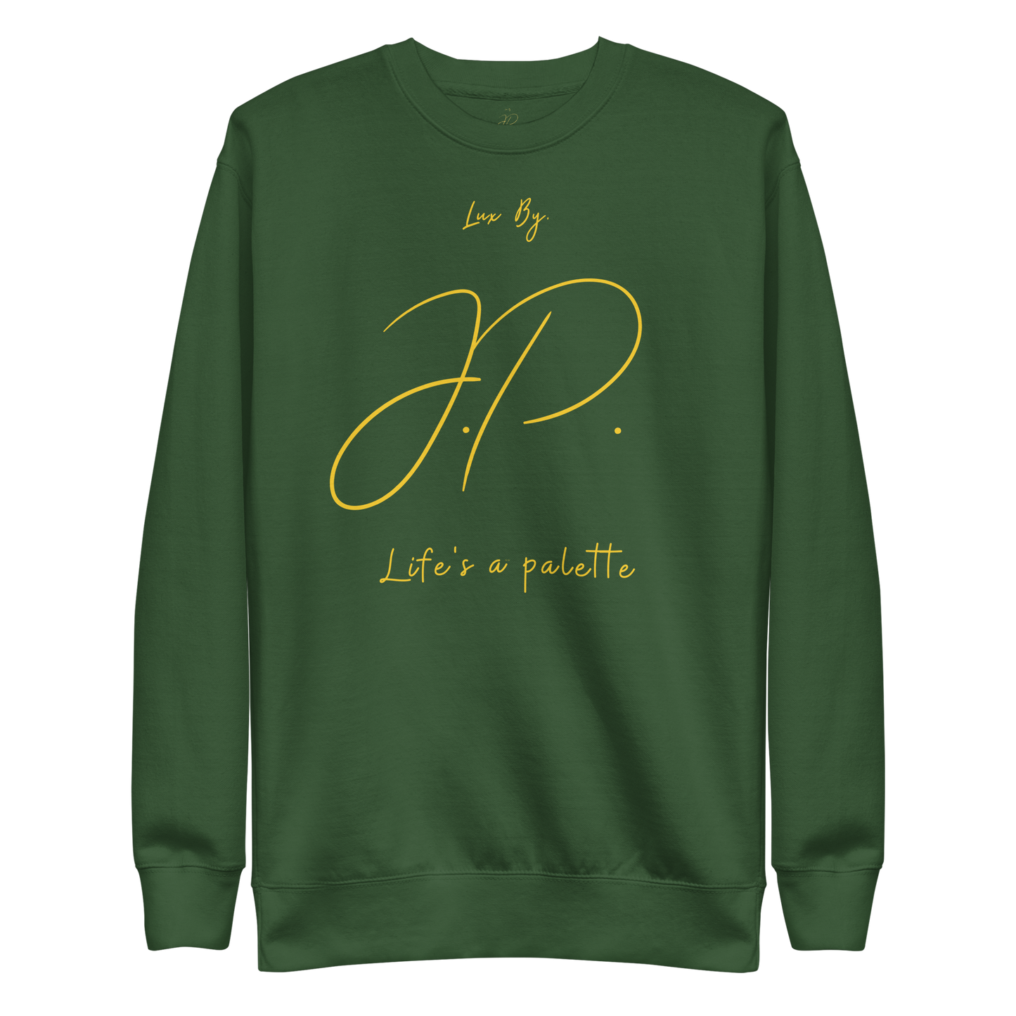 Lux. Sweatshirt – Waldgrün – Life's a Palette Edition