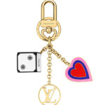 Louis Vuitton Game On Dice And Heart Bag Charm And Key Holder MP2913 White
