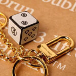 Louis Vuitton Game On Dice And Heart Bag Charm And Key Holder MP2913 White