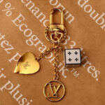 Louis Vuitton Game On Dice And Heart Bag Charm And Key Holder MP2913 White