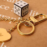 Louis Vuitton Game On Dice And Heart Bag Charm And Key Holder MP2913 White