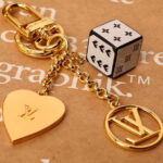 Louis Vuitton Game On Dice And Heart Bag Charm And Key Holder MP2913 White