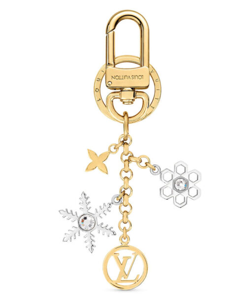 Louis Vuitton LV Snowflakes Bag Charm And Key Holder M80240 Golden