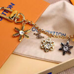 Louis Vuitton LV Snowflakes Chain Bag Charm Golden