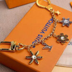 Louis Vuitton LV Snowflakes Chain Bag Charm Golden