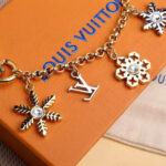 Louis Vuitton LV Snowflakes Chain Bag Charm Golden