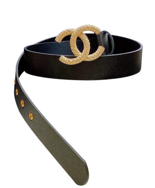 Chanel Caviar Cowhide Belt Black