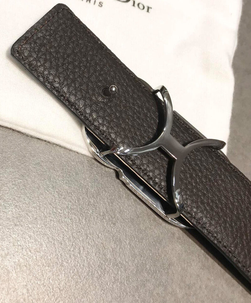 Christian Dior Reversible Belt Strap Black