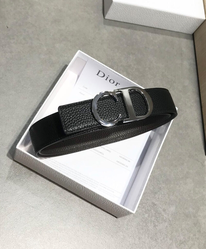 Christian Dior Reversible Belt Strap Black