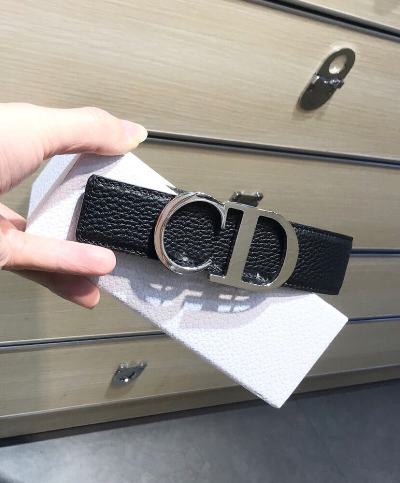 Christian Dior Reversible Belt Strap Black