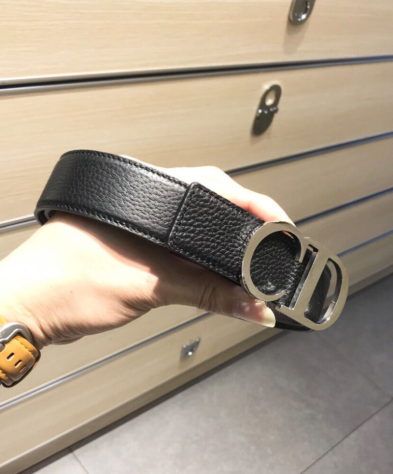 Christian Dior Reversible Belt Strap Black
