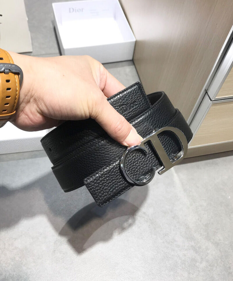 Christian Dior Reversible Belt Strap Black