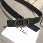 Christian Dior Reversible Belt Strap Black