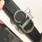 Christian Dior Reversible Belt Strap Black