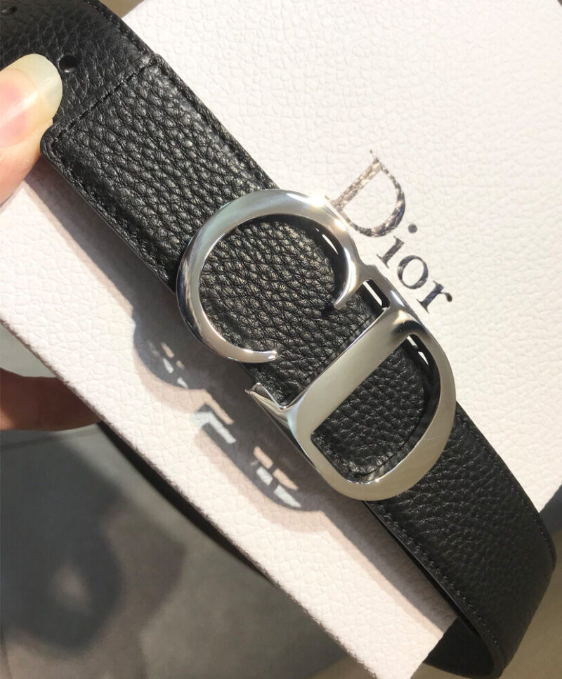 Christian Dior Reversible Belt Strap Black