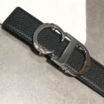 Christian Dior Reversible Belt Strap Black