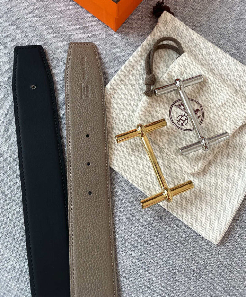 Hermes H D'ancre Belt Buckle & Reversible Leather Strap 38mm