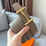 Hermes H D'ancre Belt Buckle & Reversible Leather Strap 38mm