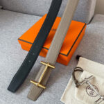 Hermes H D'ancre Belt Buckle & Reversible Leather Strap 38mm