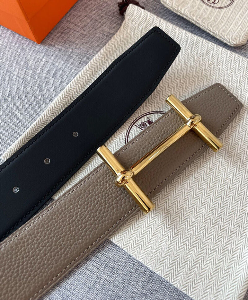 Hermes H D'ancre Belt Buckle & Reversible Leather Strap 38mm
