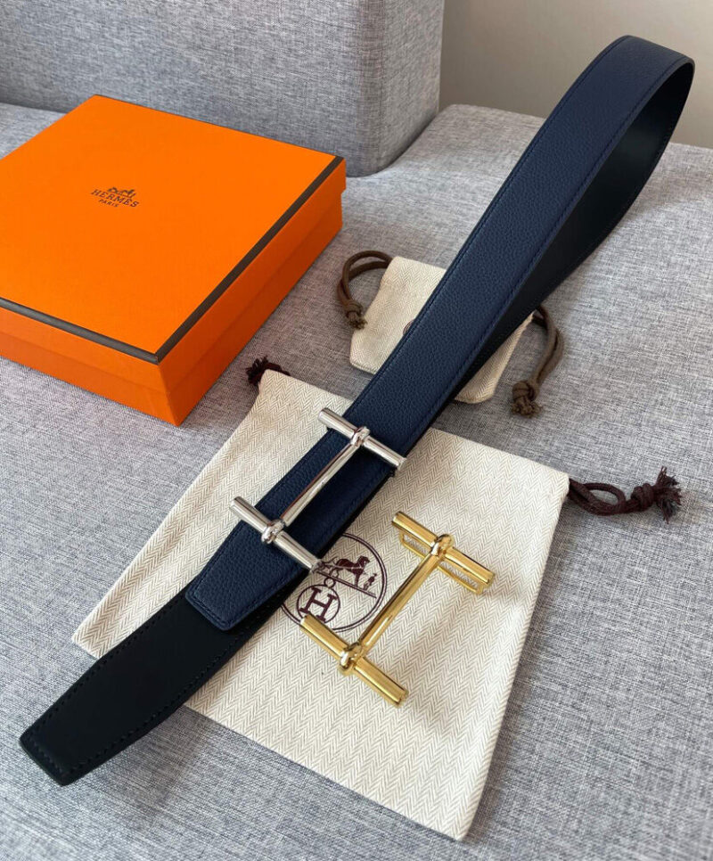 Hermes H D'ancre Belt Buckle & Reversible Leather Strap 38mm