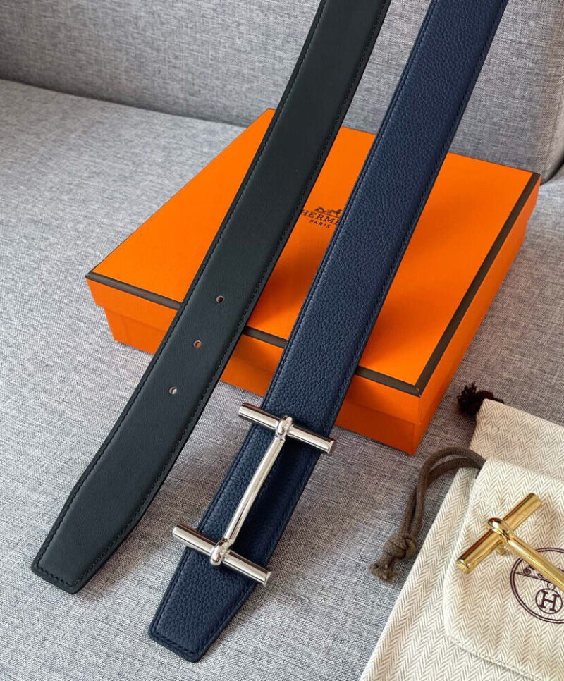 Hermes H D'ancre Belt Buckle & Reversible Leather Strap 38mm