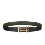 Hermes H Au Carre Belt Buckle & Reversible Leather Strap 32mm