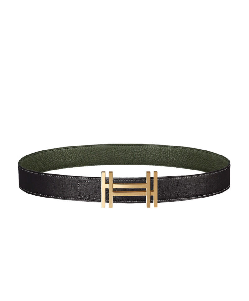 Hermes H Au Carre Belt Buckle & Reversible Leather Strap 32mm