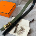 Hermes H Au Carre Belt Buckle & Reversible Leather Strap 32mm