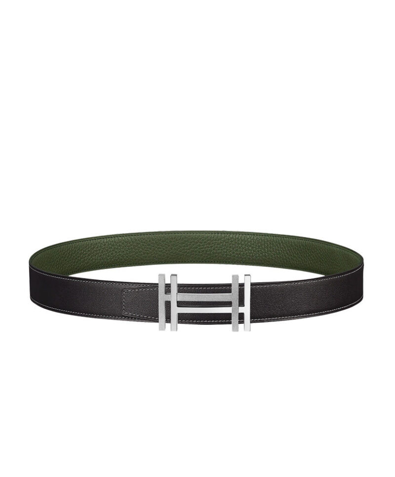 Hermes H Au Carre Belt Buckle & Reversible Leather Strap 32mm