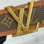 Louis Vuitton LV Chain 30mm Reversible Belt Brown