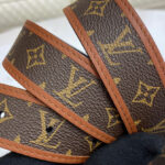 Louis Vuitton LV Chain 30mm Reversible Belt Brown