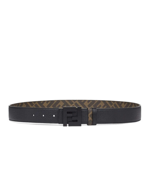 Fendi Leather And Fabric Belt