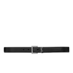 Saint Laurent Monogram Belt With Square Buckle Black