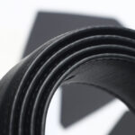 Saint Laurent Monogram Belt With Square Buckle Black