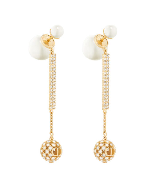 Christian Dior Women's Dior Tribales Earrings Golden