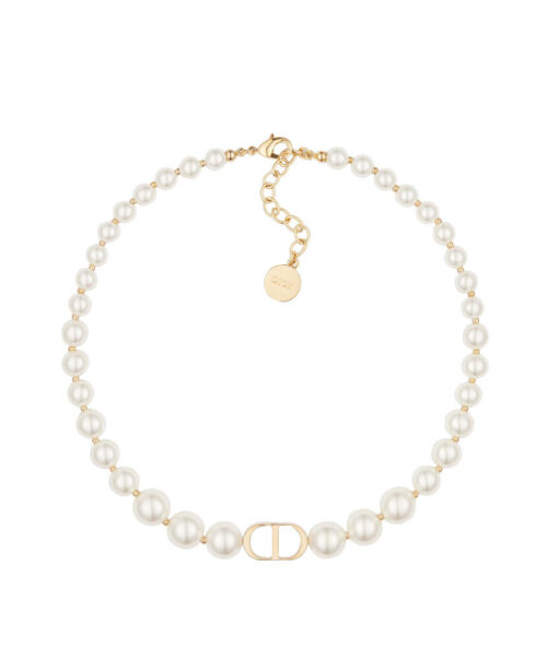 Christian Dior Women's 30 Montaigne Choker White
