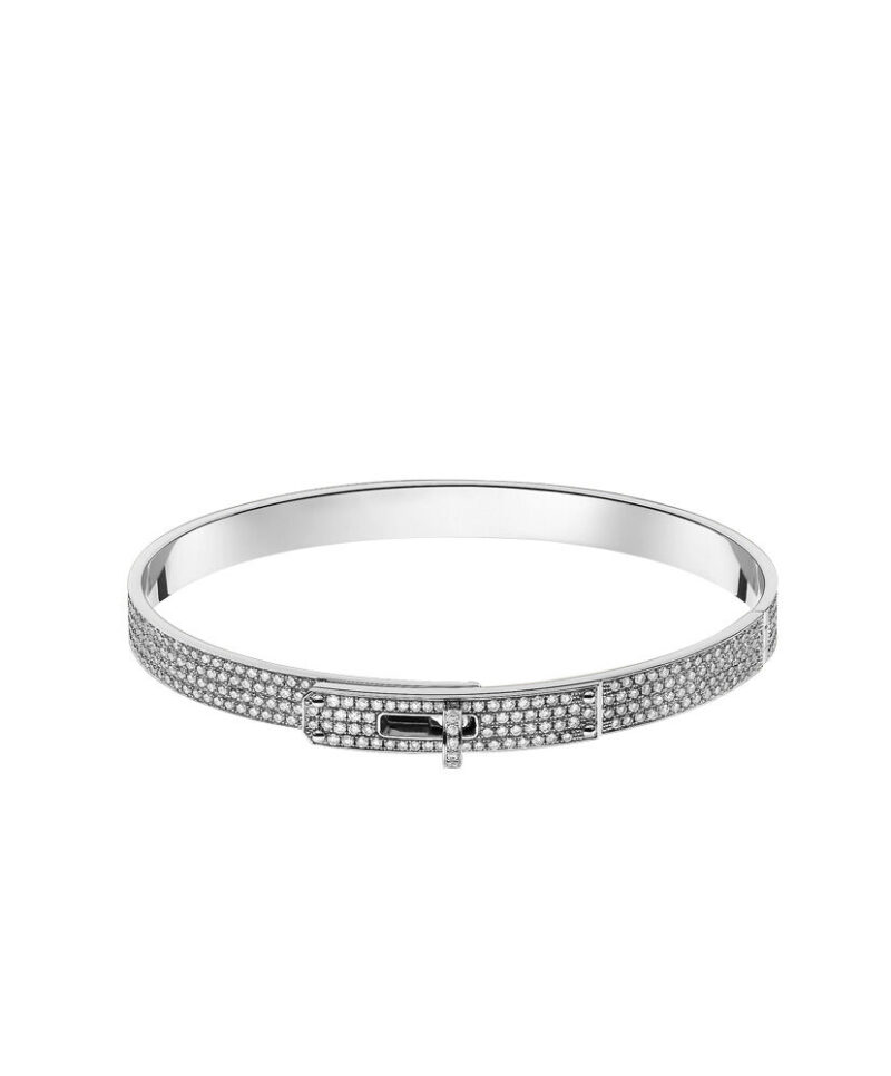 Hermes Kelly Bracelet, Small Model Silver