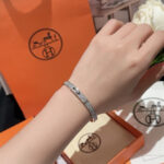 Hermes Kelly Bracelet, Small Model Silver