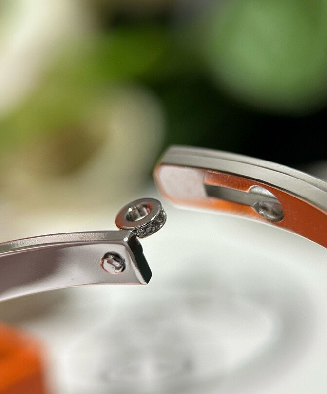 Hermes Kelly Bracelet, Small Model Silver
