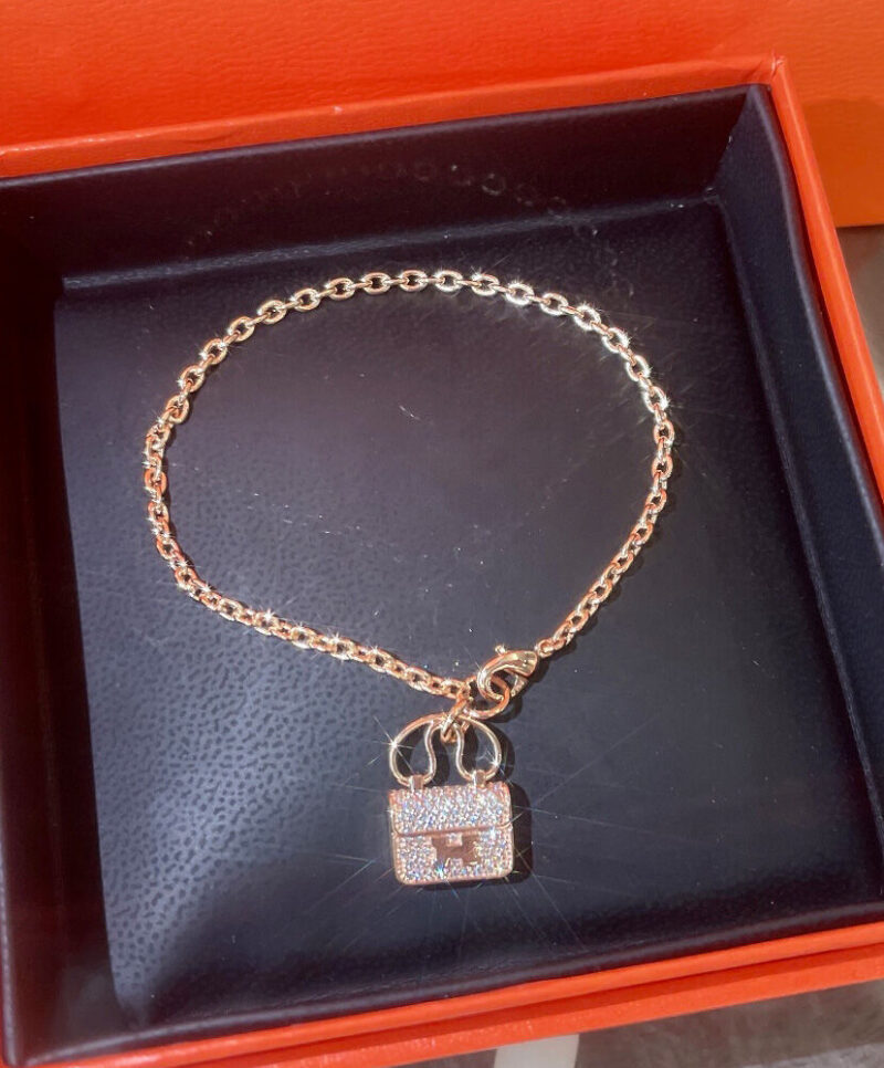 Hermes Amulettes Constance Bracelet Red