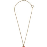 Hermes Mini Maillon Pendant, Small Model Orange