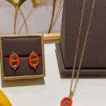 Hermes Mini Maillon Pendant, Small Model Orange
