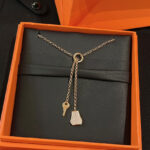Hermes Kelly Clochette Necklace, Small Model Golden