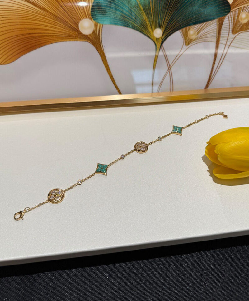 Louis Vuitton Colour Blossom BB Multi-Pattern Bracelet Q05979 Blue