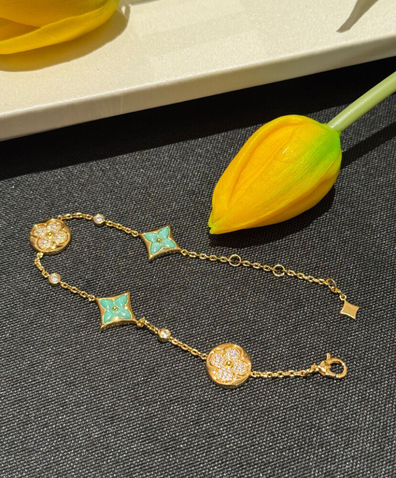 Louis Vuitton Colour Blossom BB Multi-Pattern Bracelet Q05979 Blue