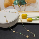 Louis Vuitton Color Blossom BB Multi-Pattern Long Necklace Q94887 Blue