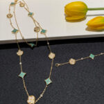 Louis Vuitton Color Blossom BB Multi-Pattern Long Necklace Q94887 Blue