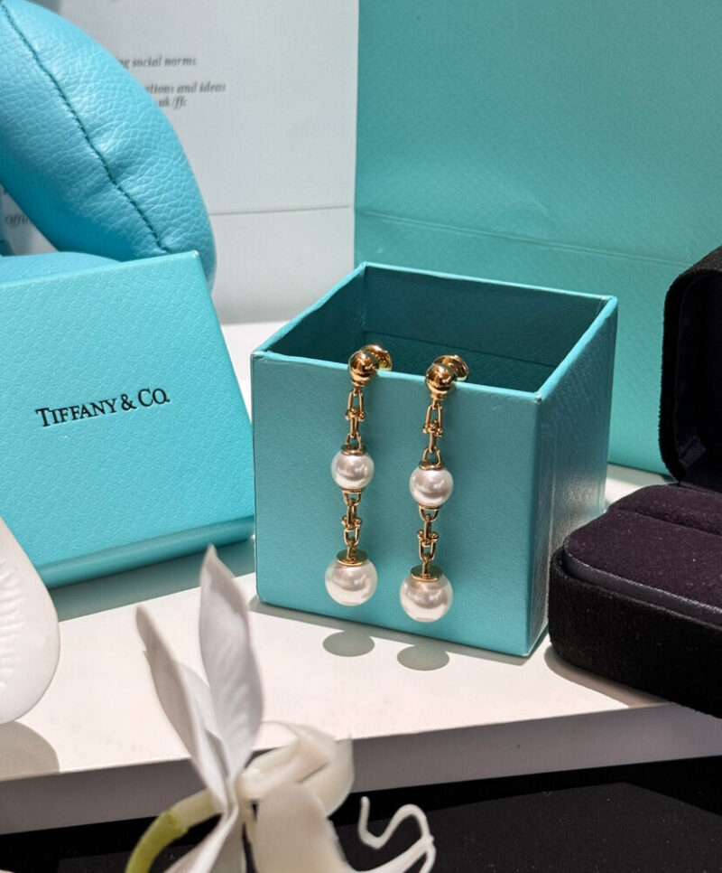 Tiffany Triple Drop Link Earrings